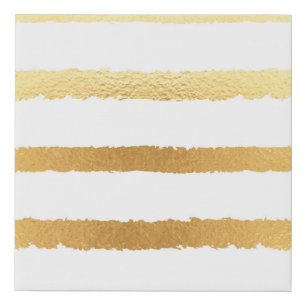 Gold foil, vintage seamless pattern. faux canvas print