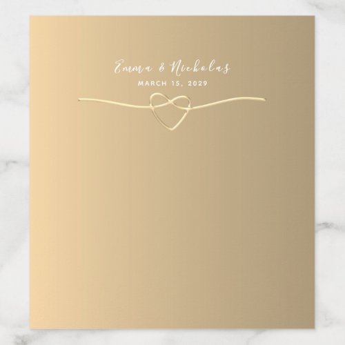 Gold Foil Wedding Envelope Liner