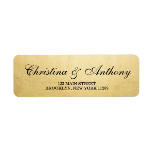 Wedding Return Address Labels | Zazzle