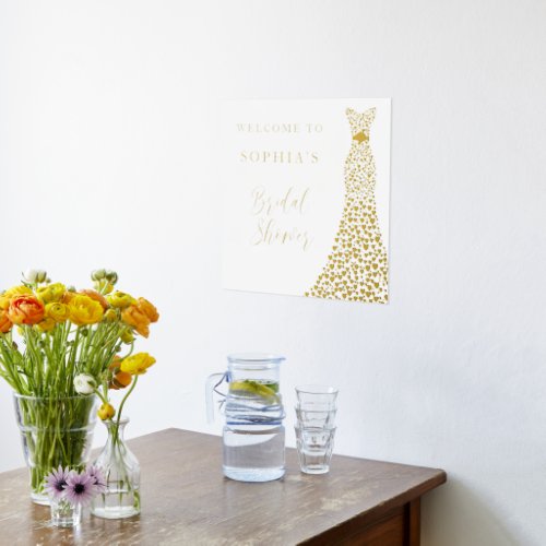 Gold Foil Welcome to The Bridal Shower of  Foil Prints