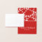 Gold Foil Winter Snow Christmas greeting card