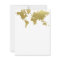 Gold Foil World Map Wedding Reception