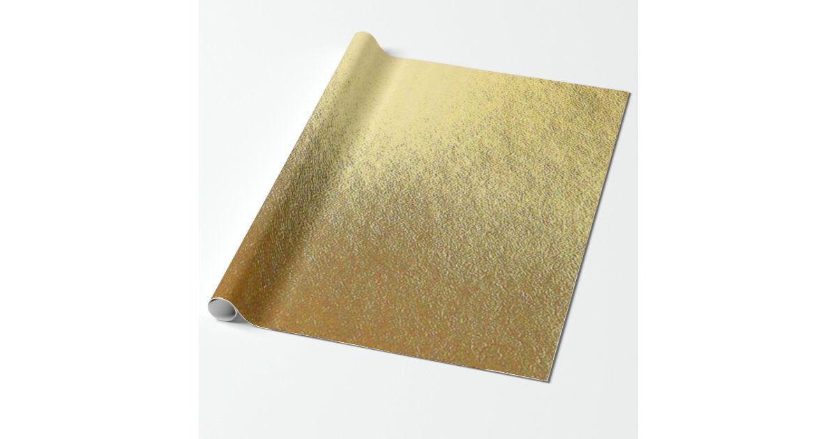 Gold Foil Wrapping Paper Zazzle