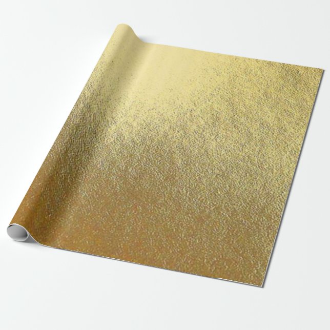 Gold Foil Wrapping Paper (Unrolled)
