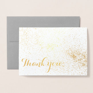 Gold Foiled Thank You Card