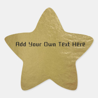 Gold Folied Star Sticker