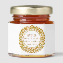 Gold Folk Art Wedding Honey 