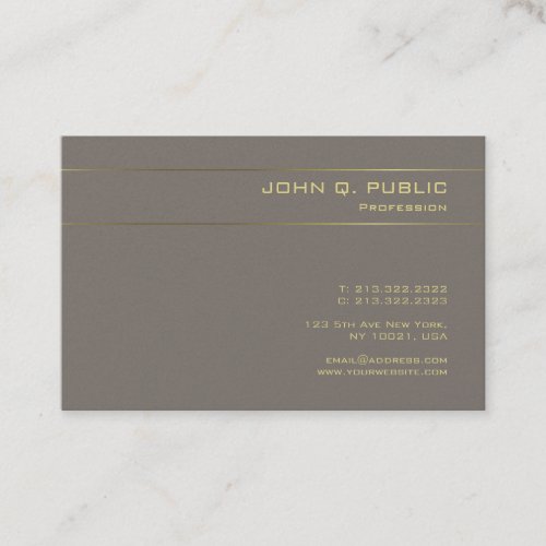 Gold Font Charming Template Pearl Luxury Modern Business Card