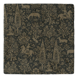 Gold Forest Damask Kitchen Trivet