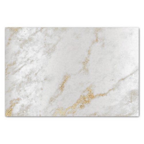 Gold Foxier Gray Silver Marble Metallic Abstract Tissue Paper