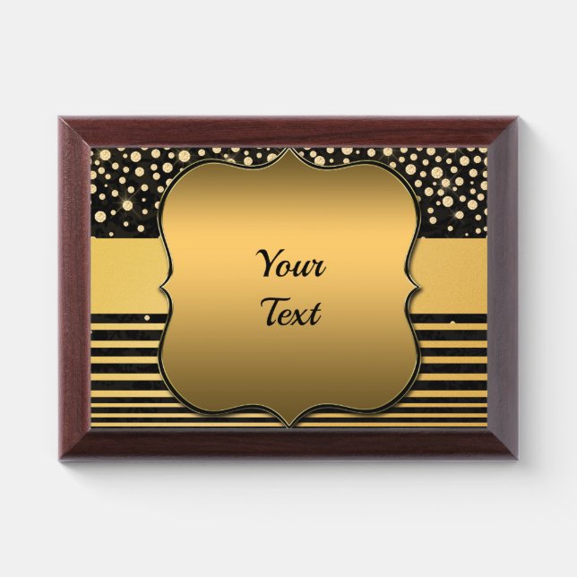 Gold Frame Award Plaque (Horizontal)