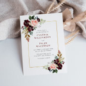 https://rlv.zcache.com/gold_frame_burgundy_blush_floral_wedding_invitation-r_7uurys_175.jpg