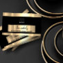 Gold Frame Fashion Beautique Shop Black White  Business Card