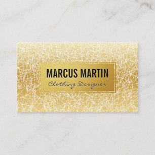 Gold Frame Golden Texture Background Business Card