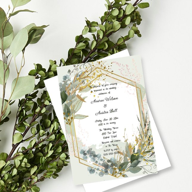 Gold Frame Green Eucalyptus Wedding (Creator Uploaded)