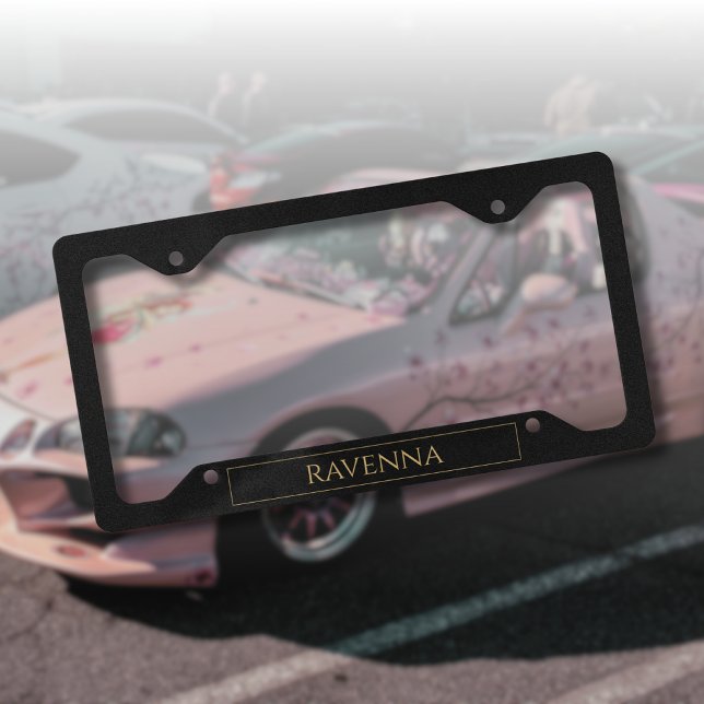 Gold Frame Personalized Name Deep Black Luxury (Creator Uploaded)