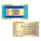 Gold Framed Elegant Professional Blue Ocean