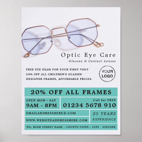 Gold Frames Optician Technical Practitioner Poster