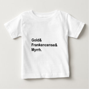 Gold Frankincense & Myrrh Gifts of the Magi Baby T-Shirt