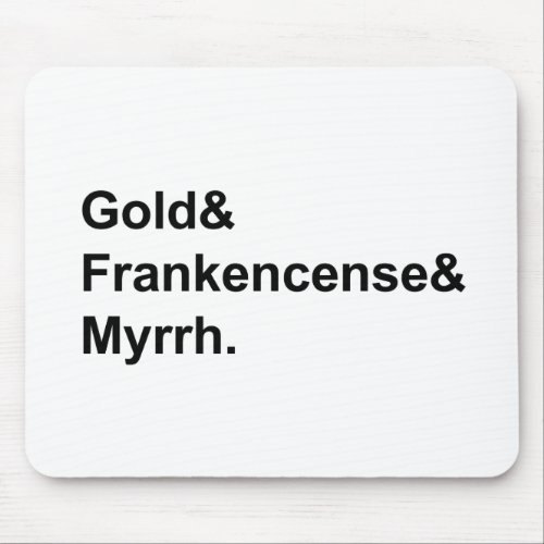 Gold Frankincense  Myrrh  Gifts of the Magi Mouse Pad