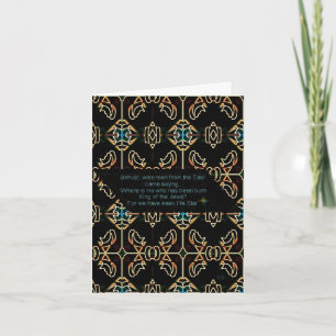 Gold Frankincense Myrrh Holiday Card