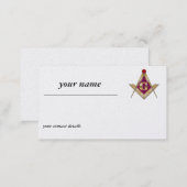 Gold Freemasons Business Card (Front/Back)