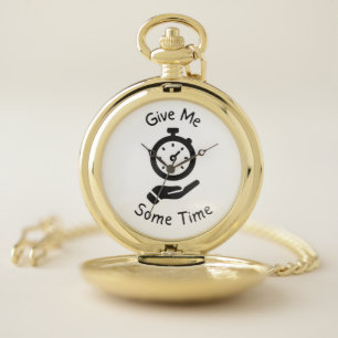 Gold Funny Pocket Watch - Give Me Some Time Luxury
