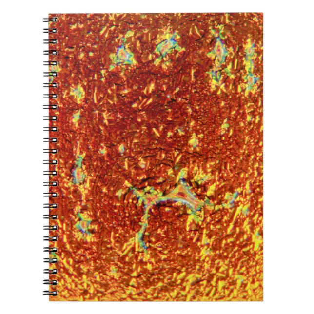 Gold fused glass notebook (Front)