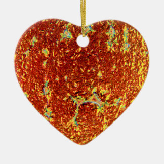 Gold fused glass poster ceramic ornament