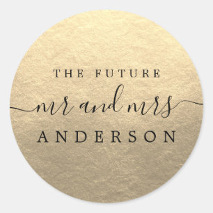 Gold Future Mr Mrs Wedding Seal