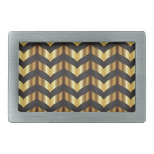 gold gatsby chevron belt buckle