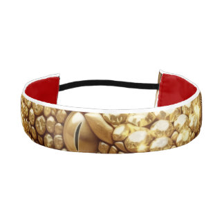Gold Gem Viper Athletic Headband