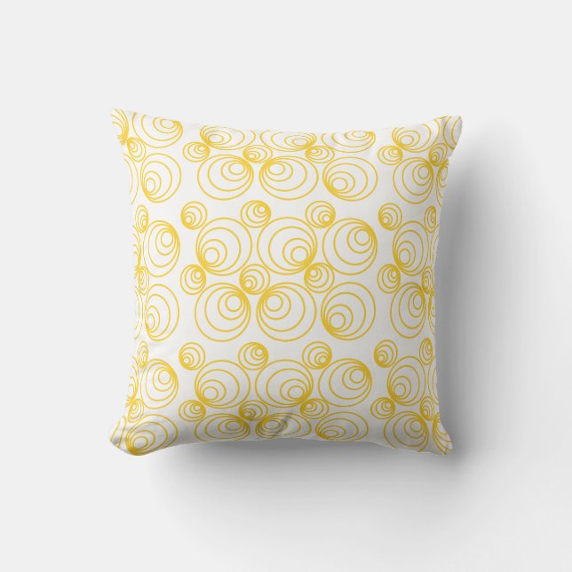 Gold Geo Throw Pillow (Front)