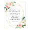 Gold Geometric Blush Floral Bridal Shower Sign