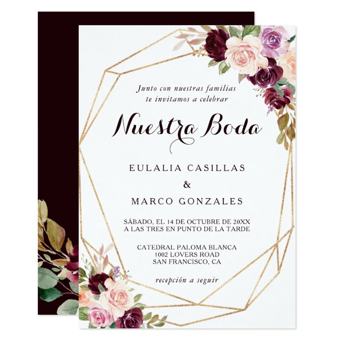 Spanish Wedding Invitations