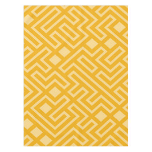 Gold Geometric Maze Table Cloth