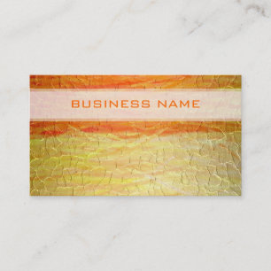 Gold Geometric Metal Pattern Business Card