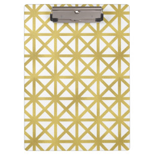 Gold Geometric Pattern Clipboard