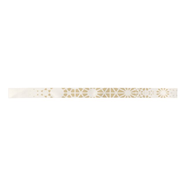 Gold Geometric Starburst Baby Shower Ribbon (Front)