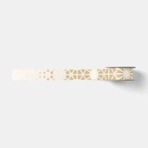 Gold Geometric Starburst Baby Shower Ribbon
