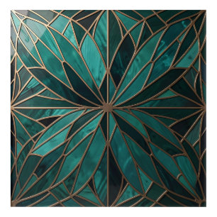 Gold Geometric Starburst Pattern Art Deco Luxury