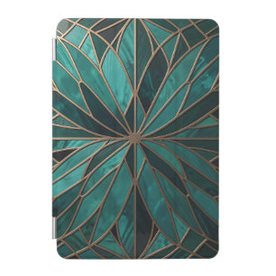 Gold Geometric Starburst Pattern Art Deco Luxury iPad Mini Cover