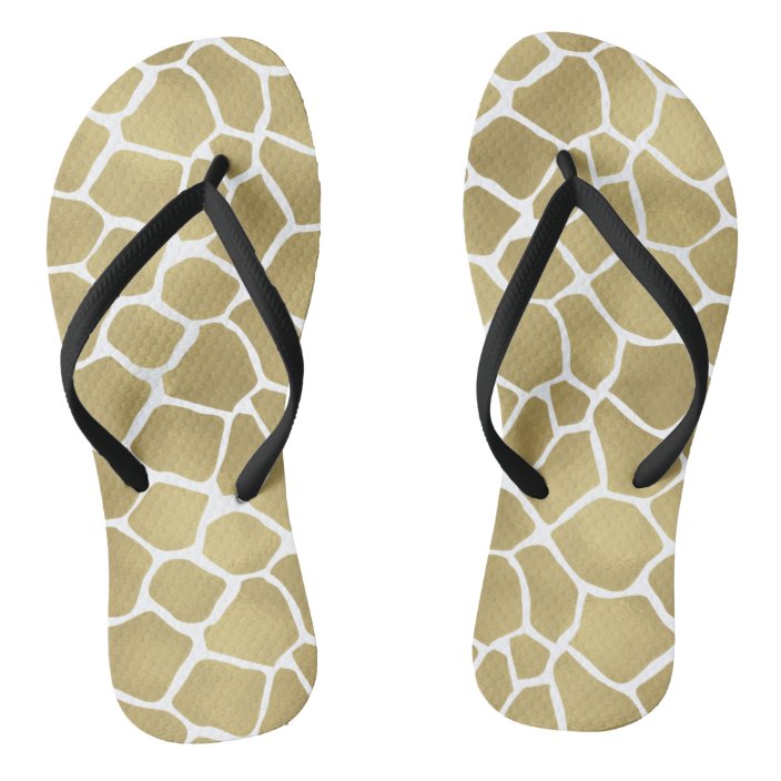 giraffe flip flops