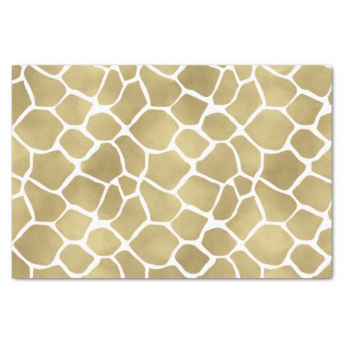 Gold Giraffe Print Tissue Paper