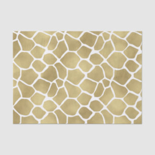 Gold Giraffe Print Tissue Paper