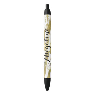 Gold Glam Abstract Personalized Pen