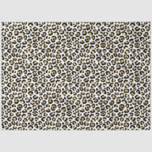 Gold Glam Black Leopard Print Tissue Paper