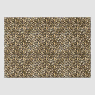 Gold Glam Black Leopard Print Tissue Paper
