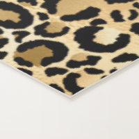 Gold Glam Black Leopard Print Yoga Mat