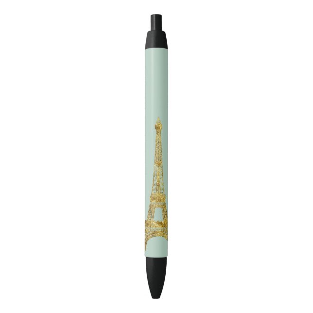 Gold Glam Eiffel Tower Pen (Front Vertical)
